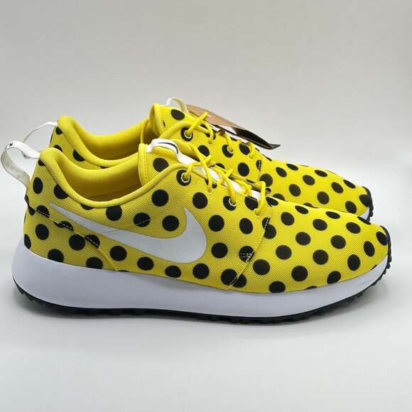Men's Nike Roshe Golf Next Nature Golf Shoes Polka Dot Yellow Sz 13  FD2599-700 - Picture 3 of 8